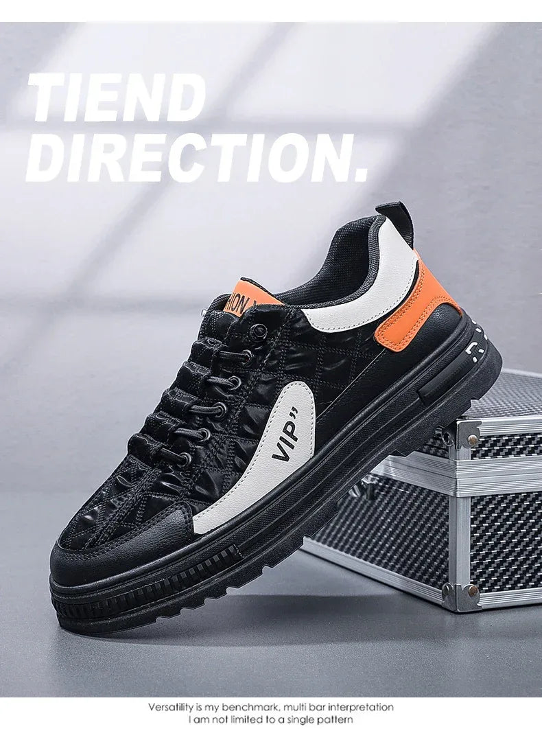 Baskets Légères en Cuir et Maille pour Homme - Plateforme - Masko shop