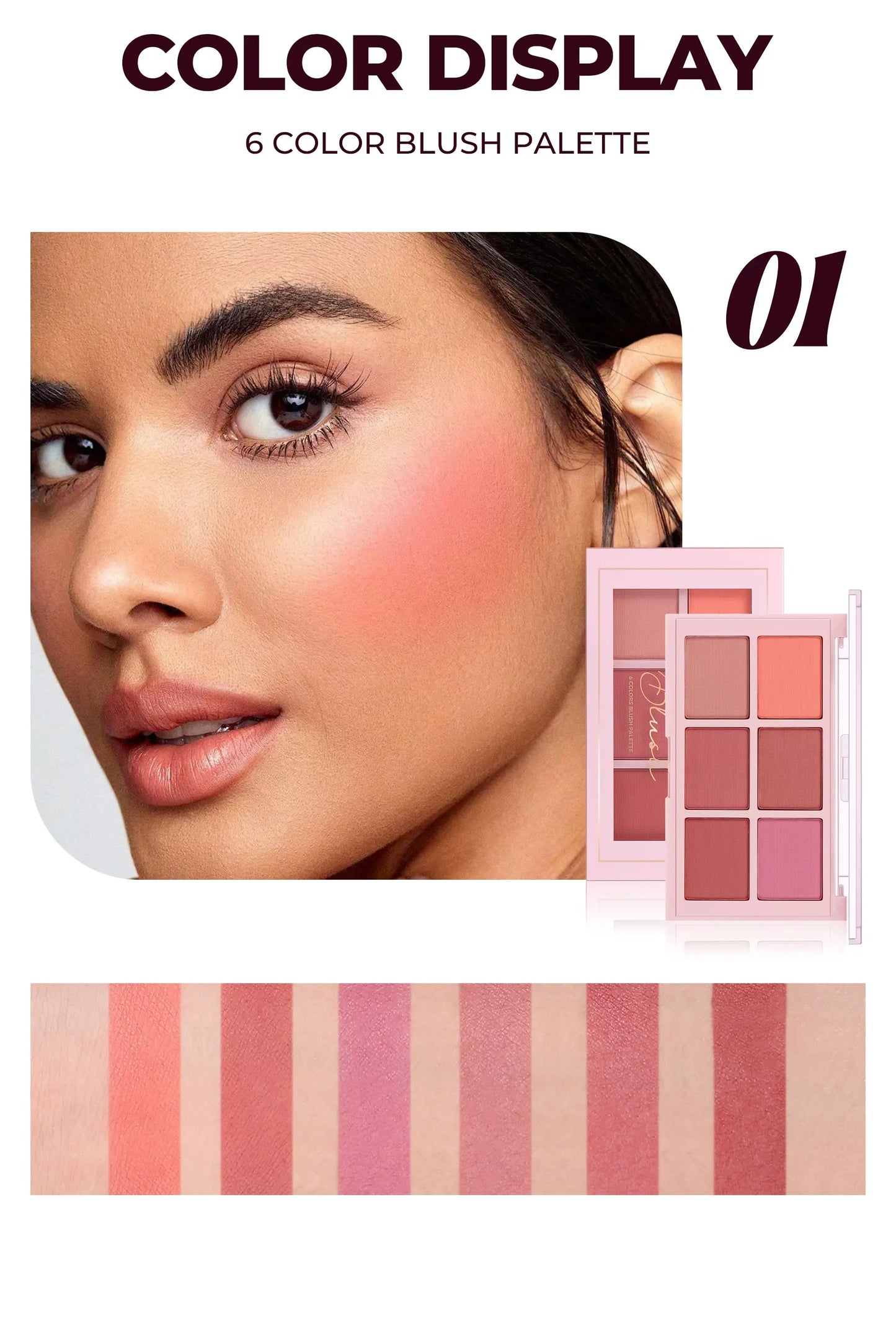 Palette Blush Longue Tenue - Finition Velours - Masko shop