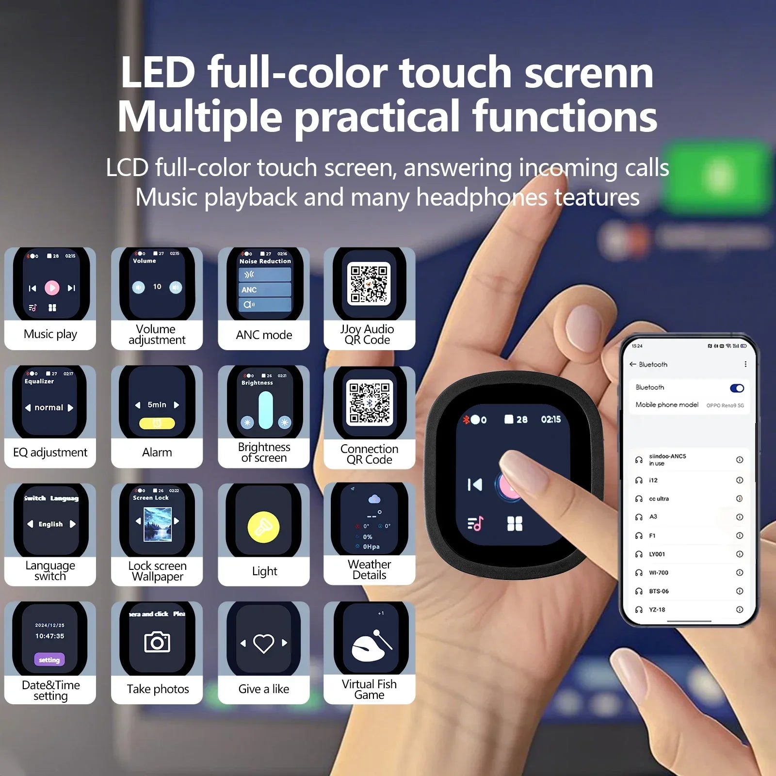 Siindoo JH-ANC930Plus - Écouteurs Sans Fil à Suppression de Bruit - Masko shop