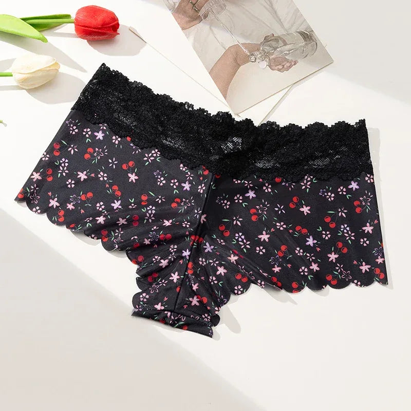 Culottes Léopard Dentelle - Lot 3 Pièces - Masko shop