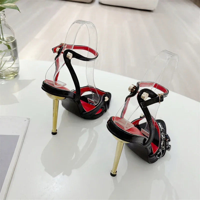 Sandales à Talons Hauts Liyke - Gemmes et Rivets - Masko shop