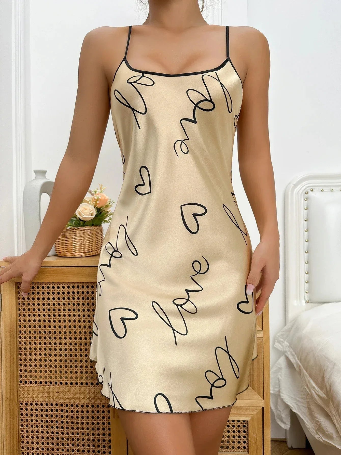 Robe de Nuit Bretelles Spaghetti - Masko shop