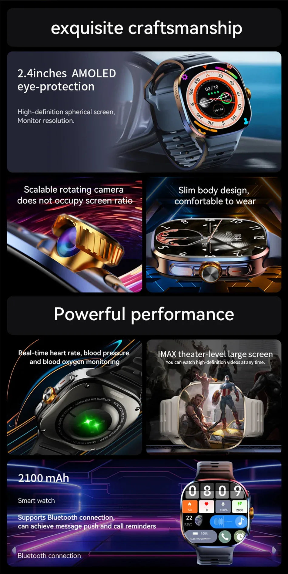 Montre Connectée 5G Android 10 - 8GB+128GB - Masko shop