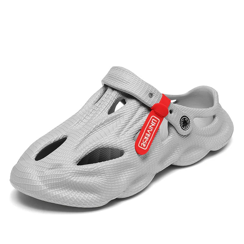 Pantoufles d'été pour hommes, sandales d'extérieur à plateforme confortable, pantoufles de plage, tongs d'intérieur pour la maison, chaussures de salle de bain, 2023