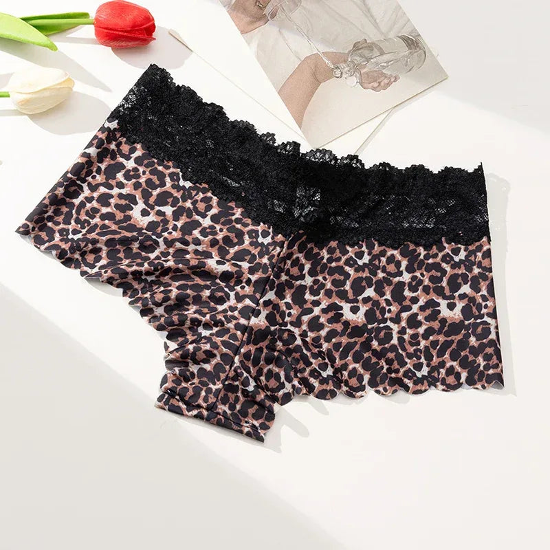 Culottes Léopard Dentelle - Lot 3 Pièces - Masko shop