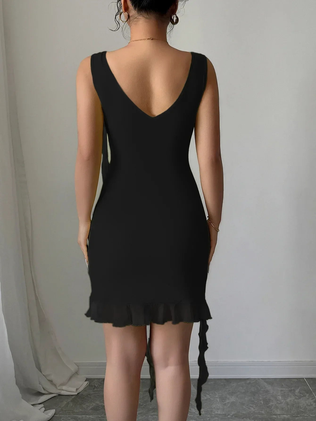 Robe Plage Volants Dos Nu Sexy - Masko shop