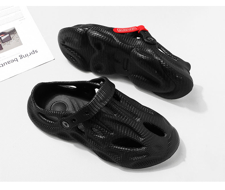 Pantoufles d'été pour hommes, sandales d'extérieur à plateforme confortable, pantoufles de plage, tongs d'intérieur pour la maison, chaussures de salle de bain, 2023