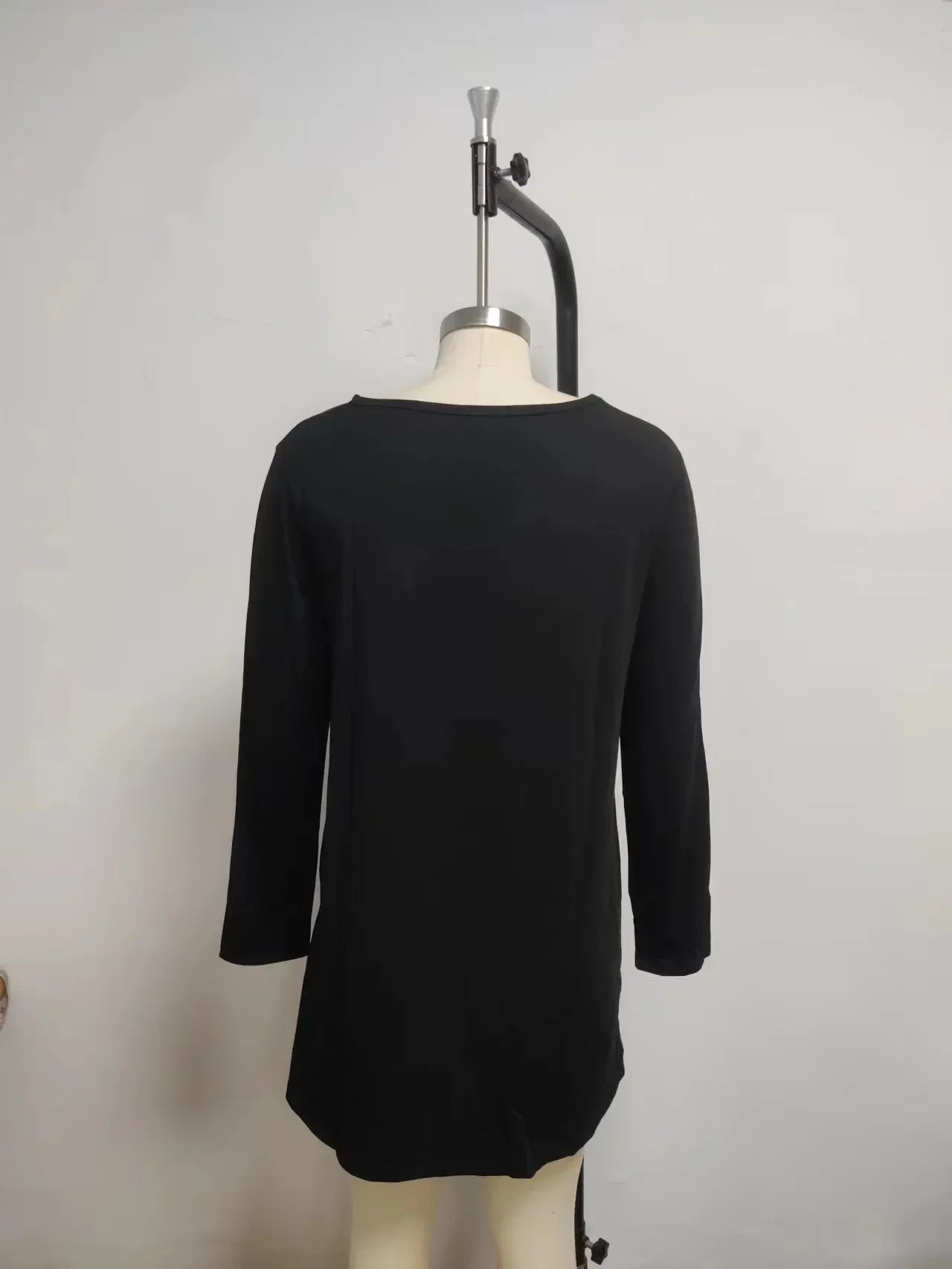 Robe Élégante Ample à Manches Longues - Masko shop