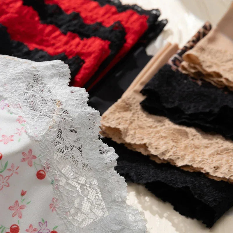 Culottes Léopard Dentelle - Lot 3 Pièces - Masko shop