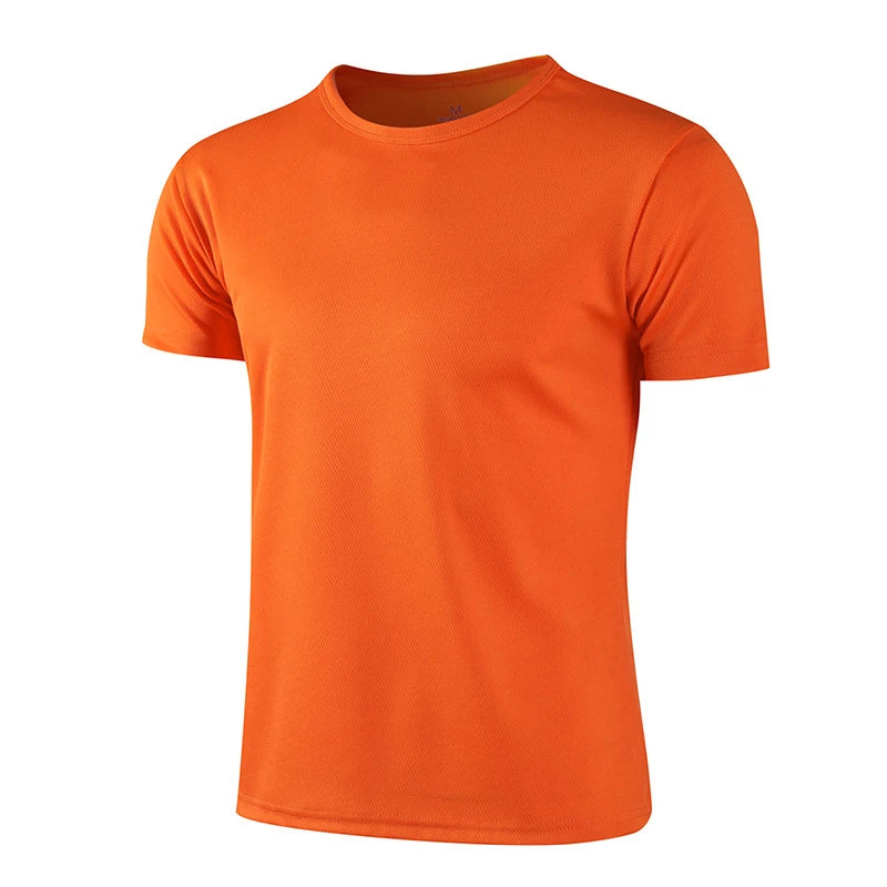 Men's White Breathable Sports T-Shirt