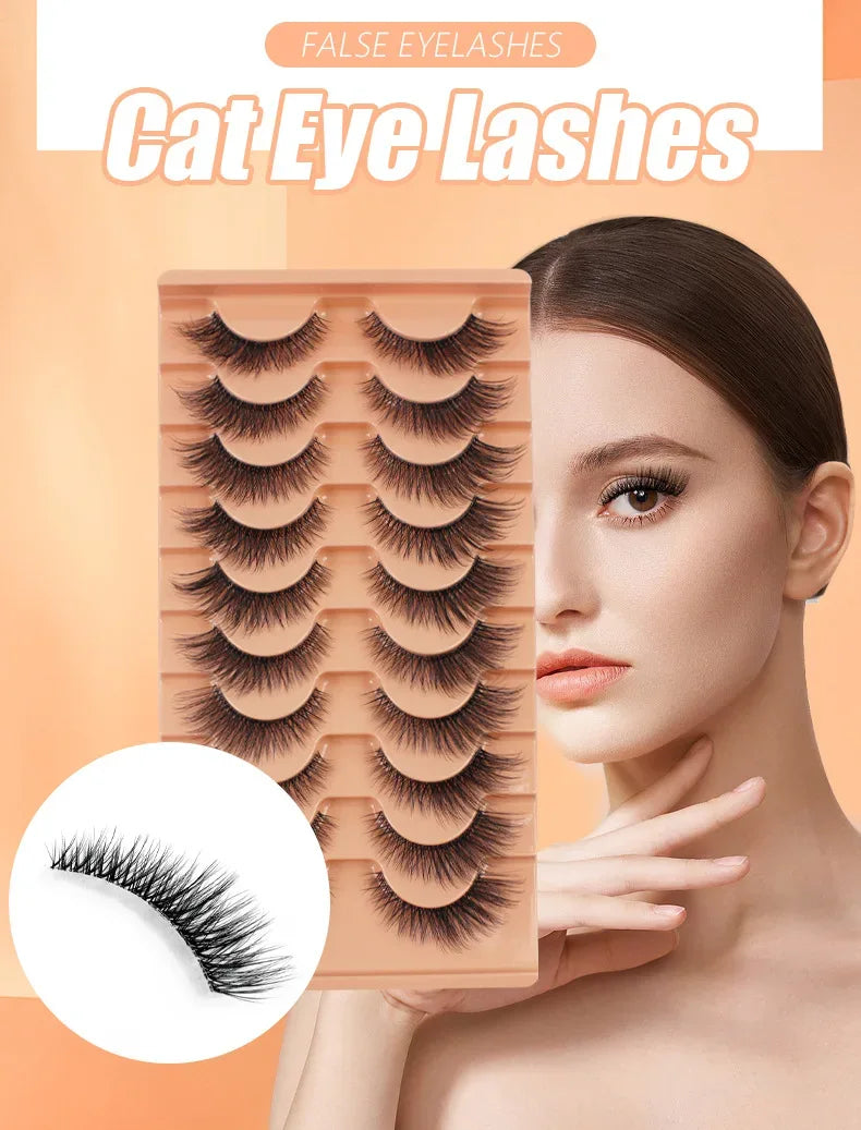 Faux Cils Naturels Cluster - Style Œil de Chat - Masko shop