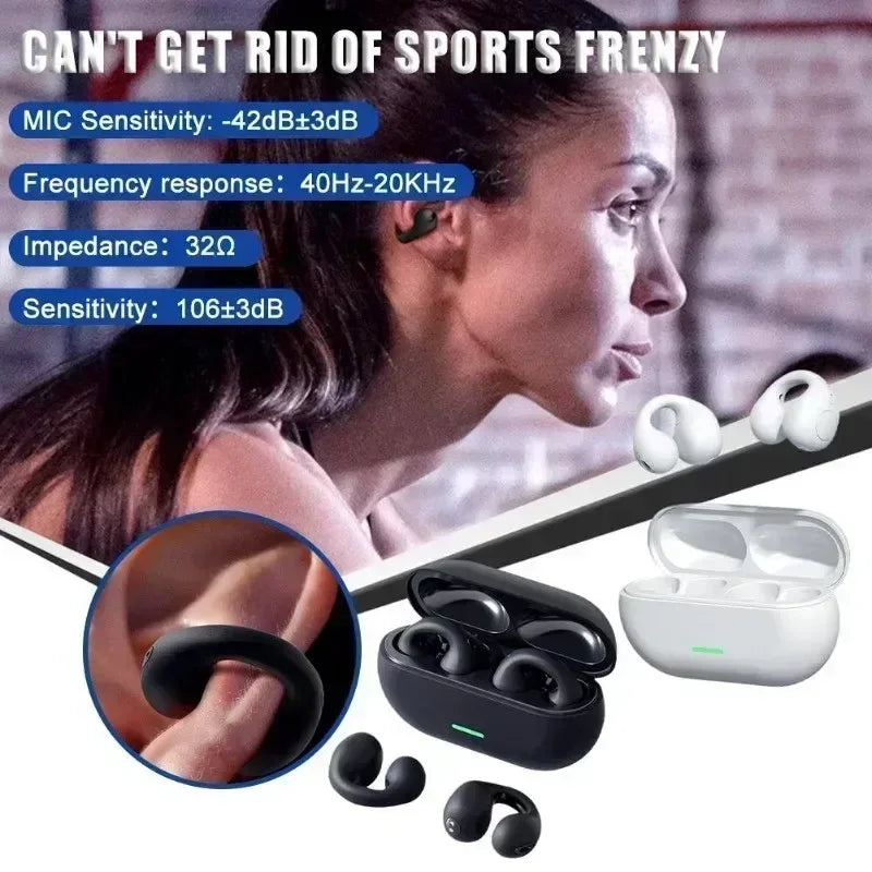 Écouteurs Bluetooth T75 - Conduction Osseuse - Sport - Masko shop