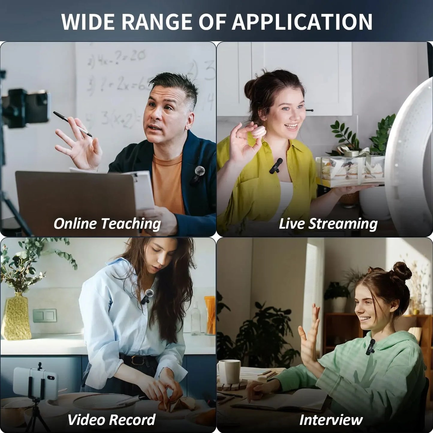 Microphone Lavalier Sans Fil K60 - iPhone & Android - Masko shop