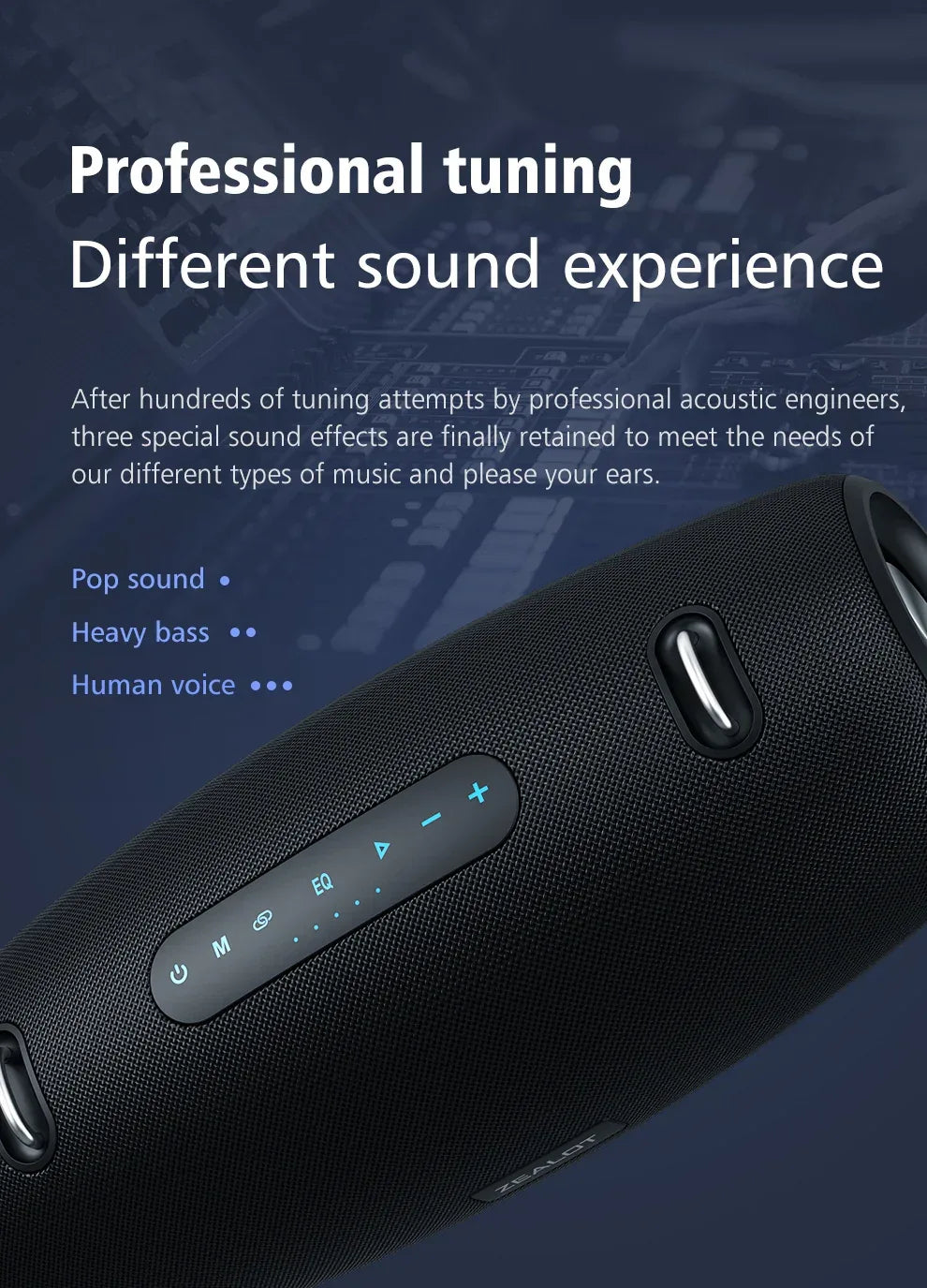 Haut-Parleur Bluetooth ZEALOT S67 - 60W Puissant - Son 3D Stéréo - Batterie 14400mAh - Masko shop