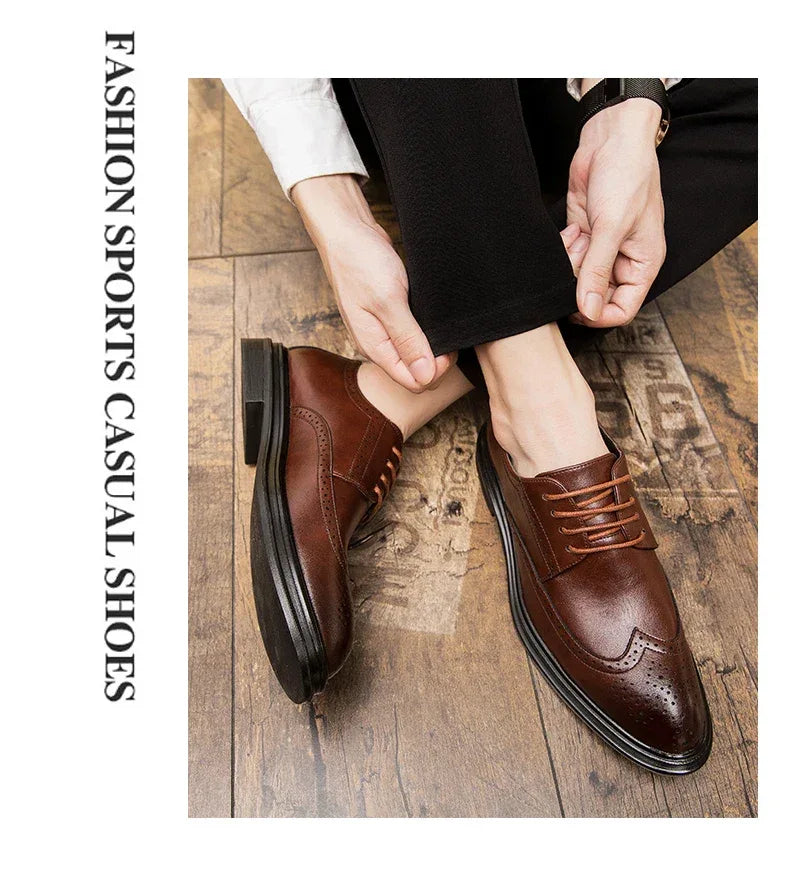 Chaussures Brogues Cuir - Bureau & Mariage - Masko shop