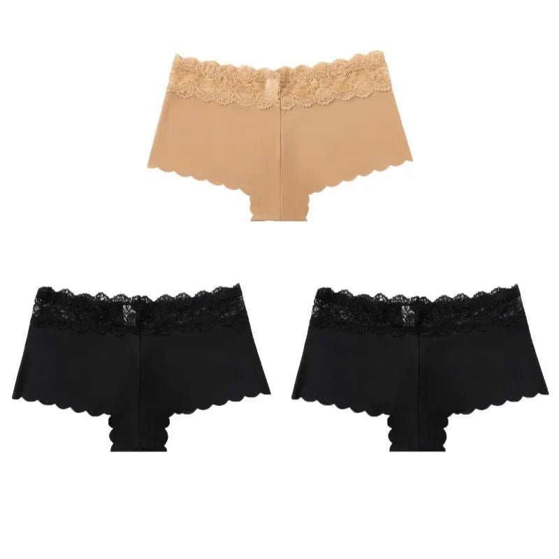 Culottes Léopard Dentelle - Lot 3 Pièces - Masko shop