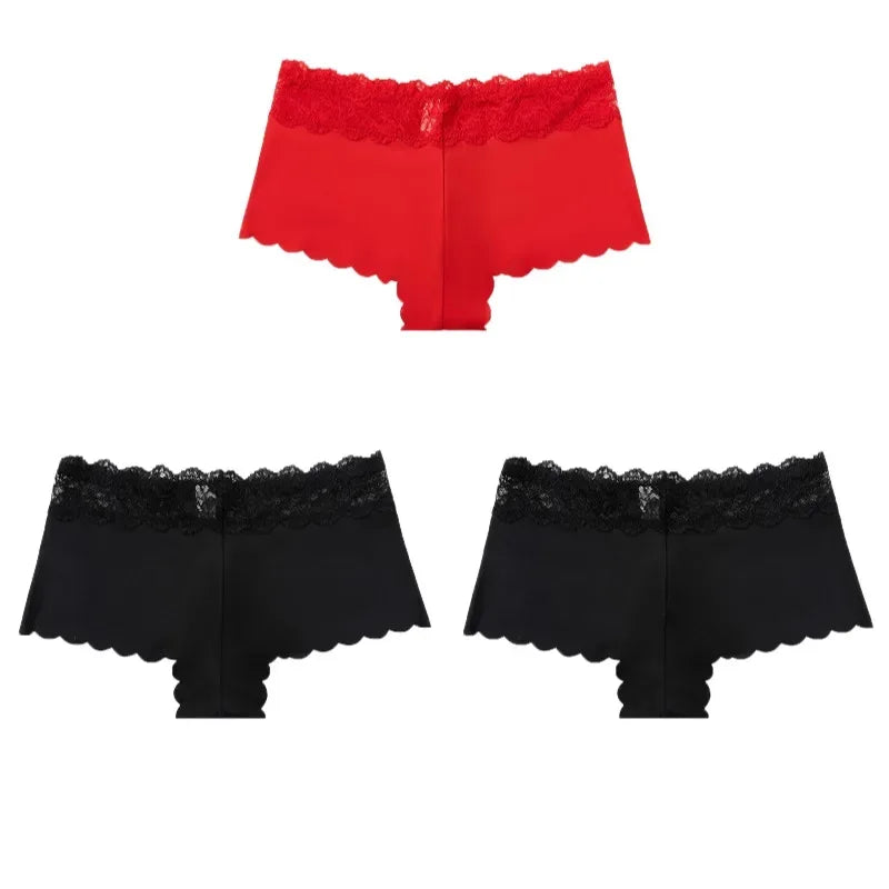 Culottes Léopard Dentelle - Lot 3 Pièces - Masko shop