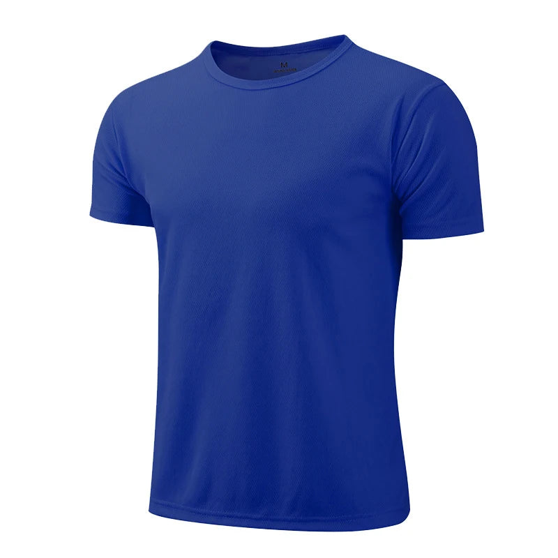 Men's White Breathable Sports T-Shirt