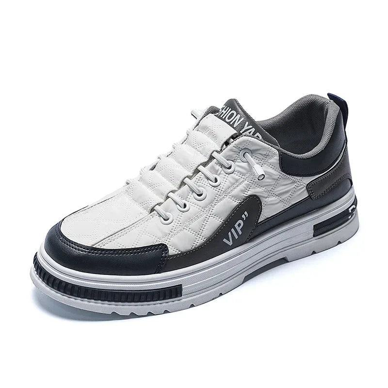 Baskets Légères en Cuir et Maille pour Homme - Plateforme - Masko shop