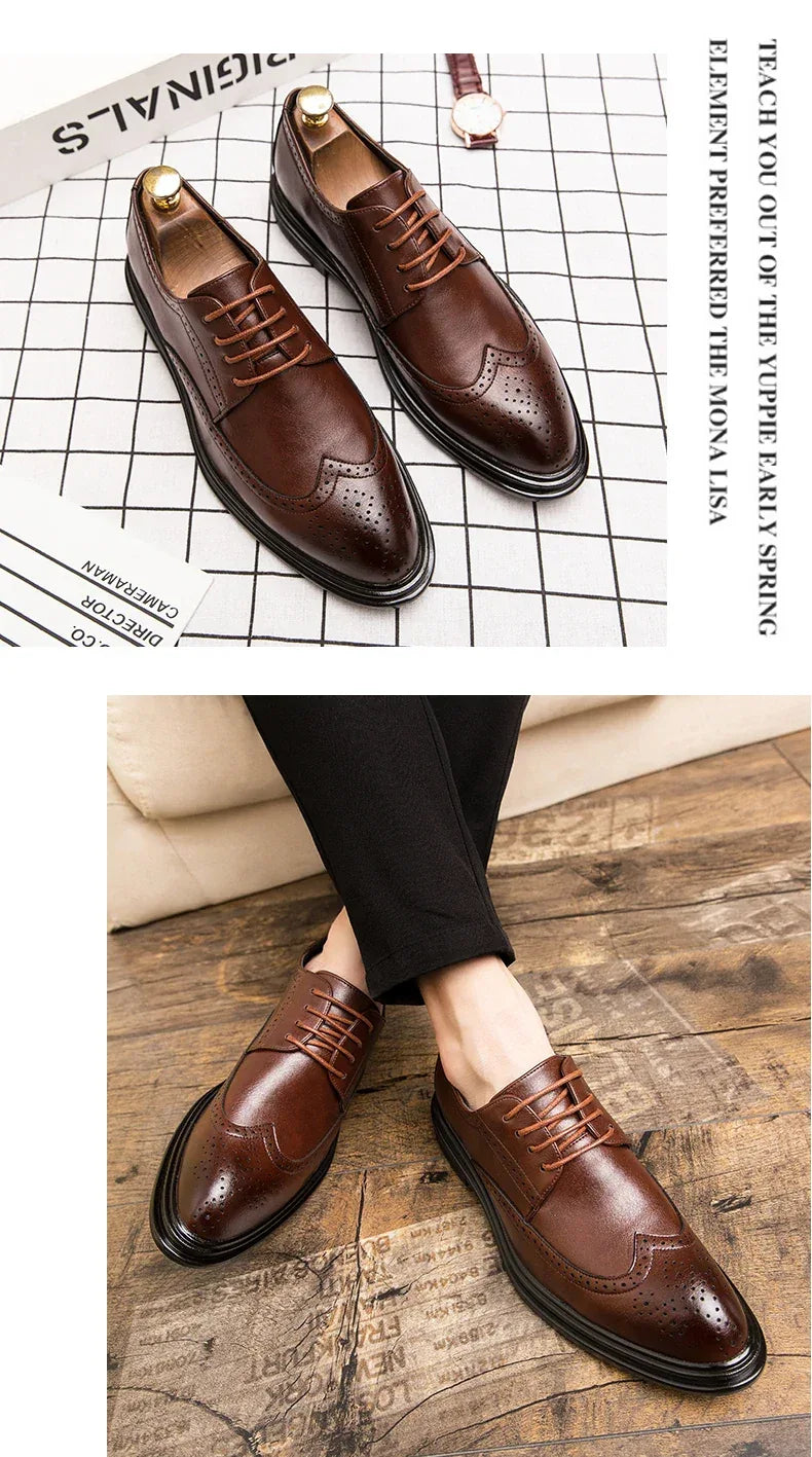Chaussures Brogues Cuir - Bureau & Mariage - Masko shop