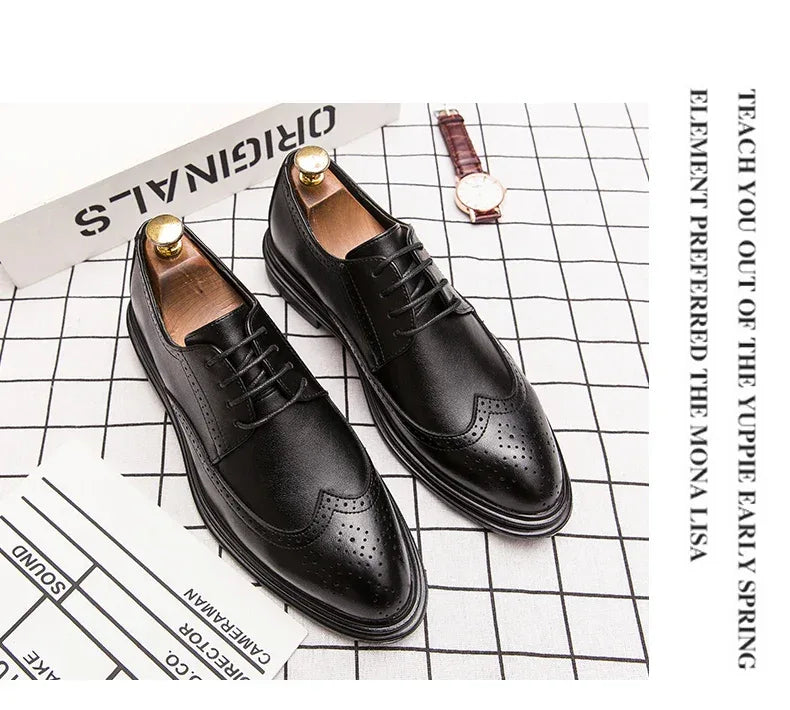 Chaussures Brogues Cuir - Bureau & Mariage - Masko shop
