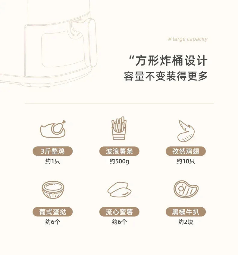 Friteuse à Air Intelligente 5L - Masko shop