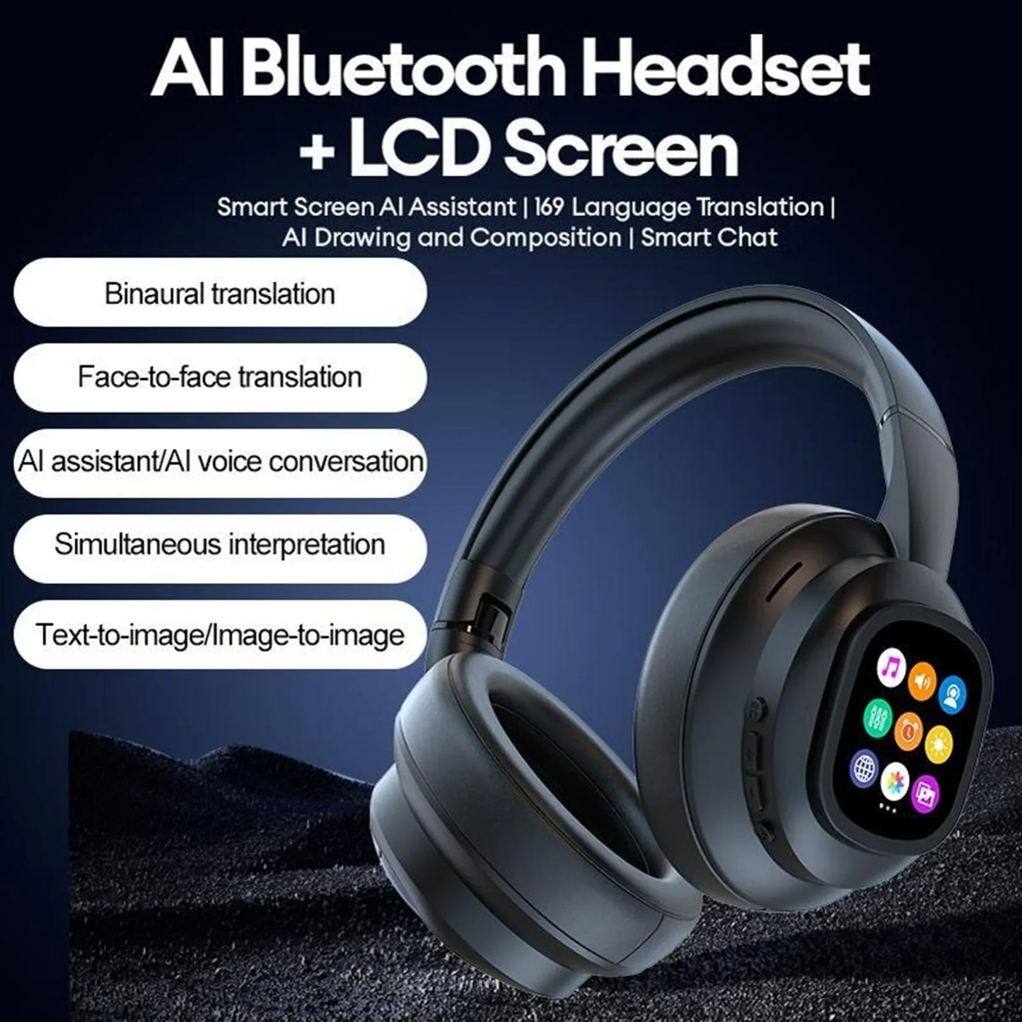 Casque Bluetooth HD Traduction AI - Masko shop