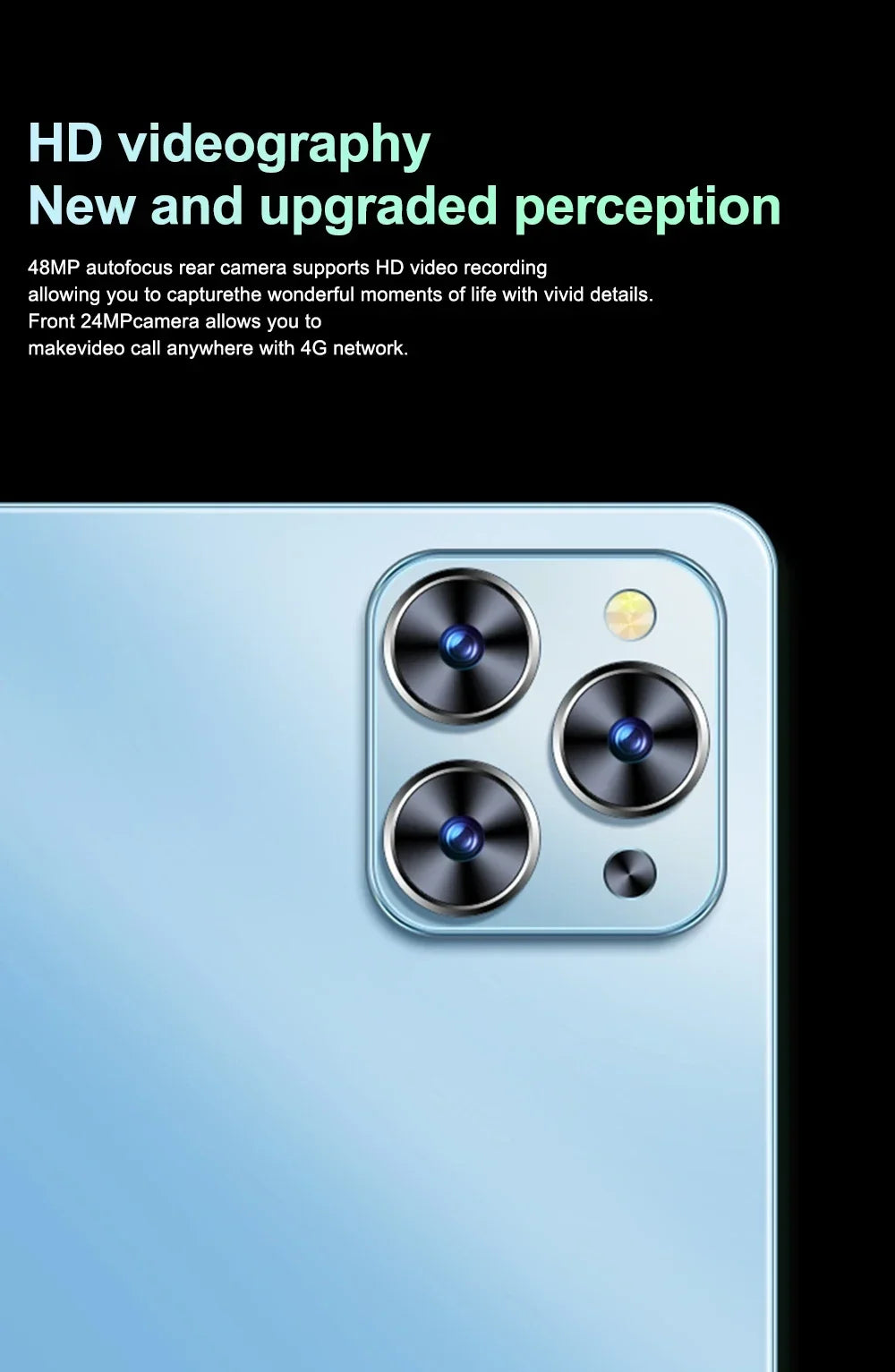 Tablette Pad 8 Pro originale, 10.1 pouces, Android 13, Global Snapdragon 8gen2, 16 go + 1024 go, 10000mah, 5G, double SIM, WIFI HD, plein écran