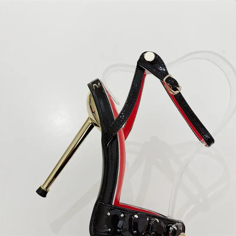 Sandales à Talons Hauts Liyke - Gemmes et Rivets - Masko shop