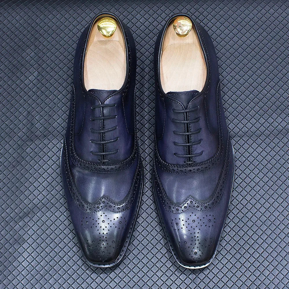 Chaussures Oxford Cuir Brogue - Taille 7-12 - Masko shop