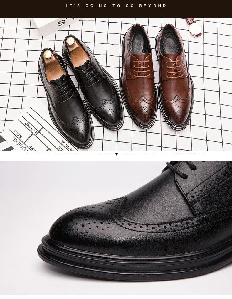 Chaussures Brogues Cuir - Bureau & Mariage - Masko shop