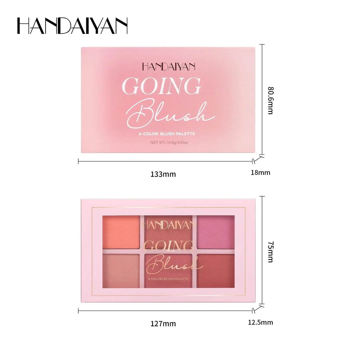 Palette Blush Longue Tenue - Finition Velours - Masko shop