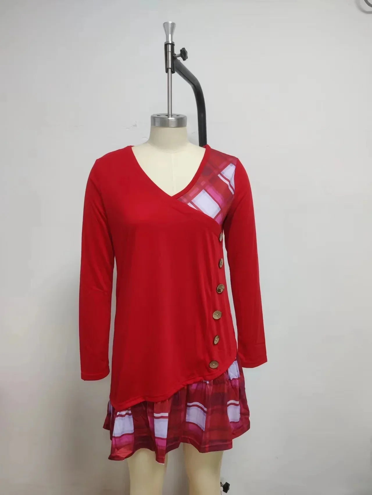 Robe Élégante Ample à Manches Longues - Masko shop