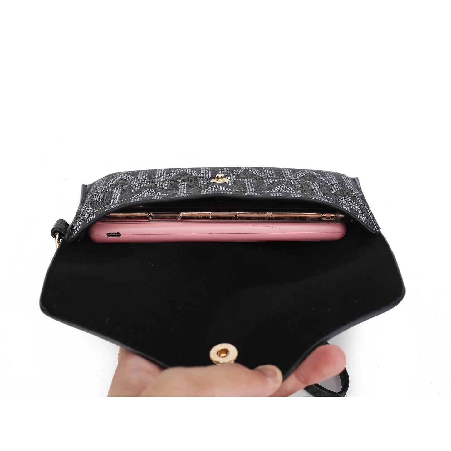 by Mia K. Marimar Women'S Tote Bag with Pouch and Wristlet, Signature 4 Piece Set - Grey